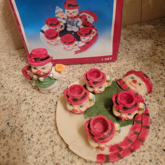 Mini snowmen tea set - Picture 2 of 2